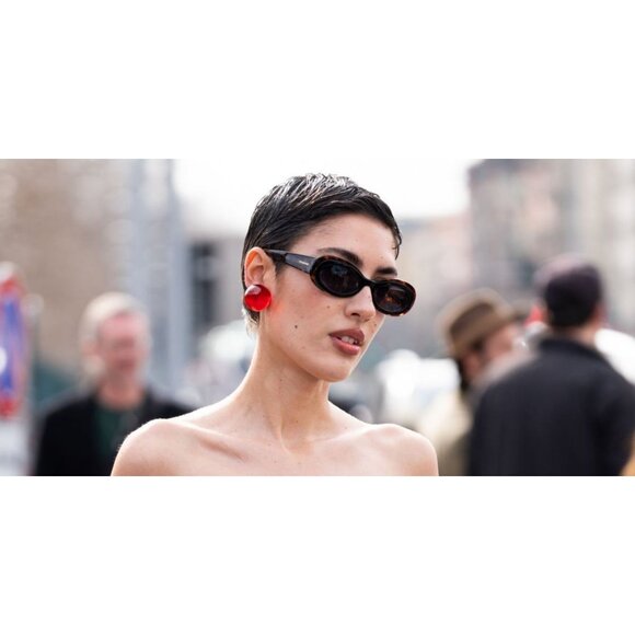 A0989Z New FERRAGAMO Havana Square SF2003S 241 Sunglasses Women - Picture 4 of 5